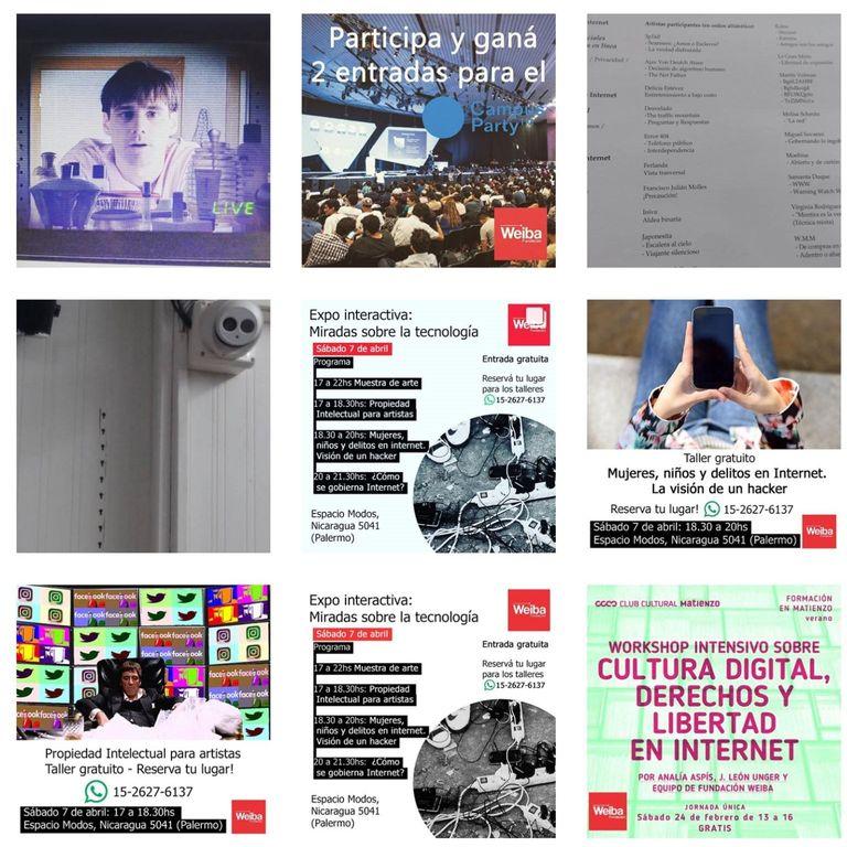 Ejemplo de lo que cargamos en la cuenta de Instagram de la Fundación